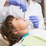 Dentist with a patient
