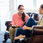 Therapist with a patient