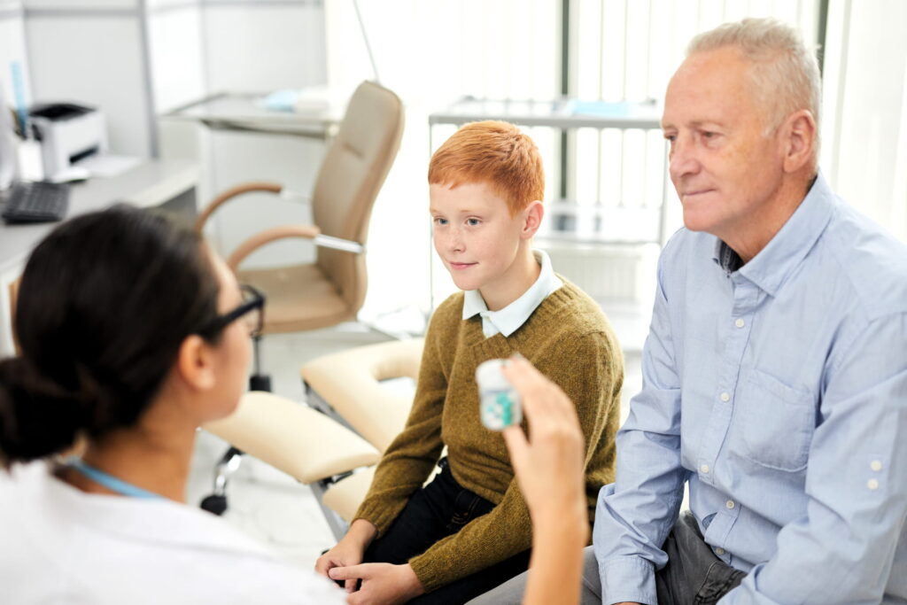 Family Medicine Doctor with patients