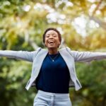 Woman feeling healthy