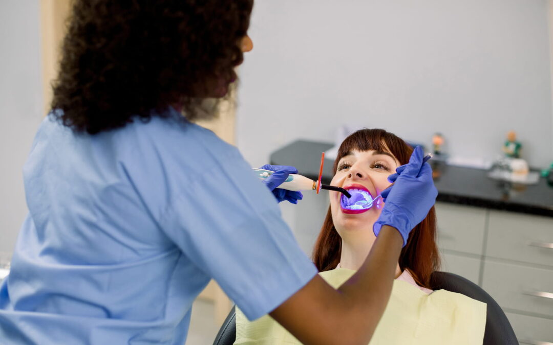 Dentist doing a procedure