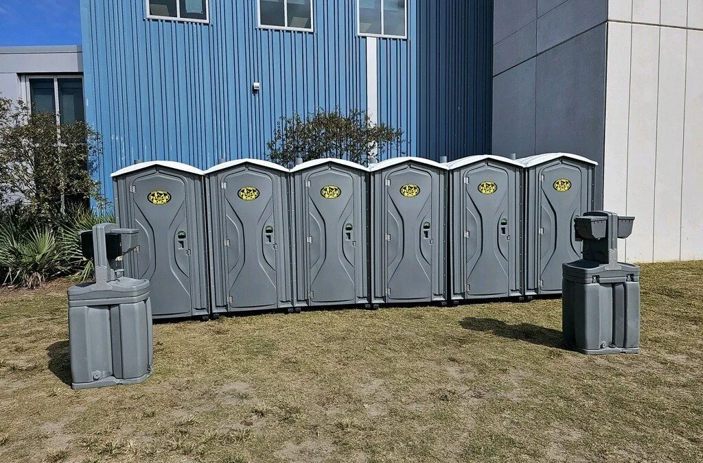 grey porta potty rentals