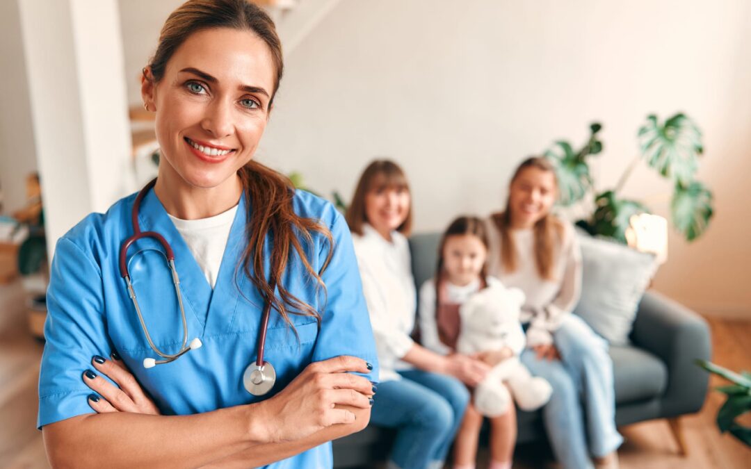 Family Doctor with patients