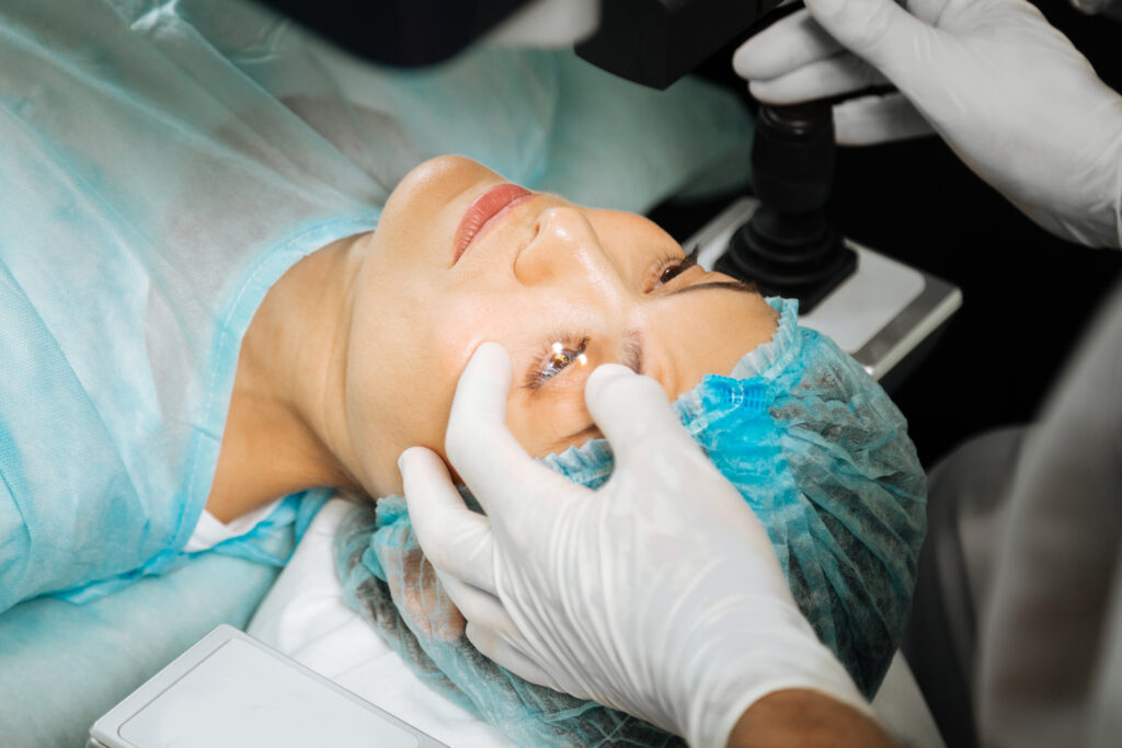 Lasik Eye Surgery 2 woman having Lasik eye surgery